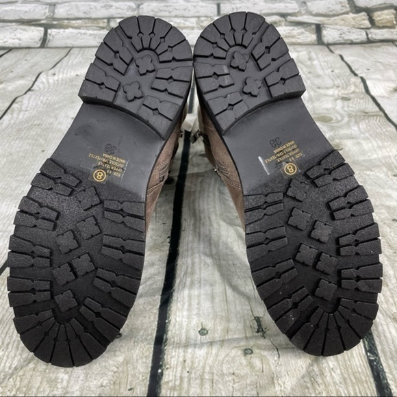 OLIVIA MILLER Taupe Hyder Embellished Boots 8 - Picture 10 of 13